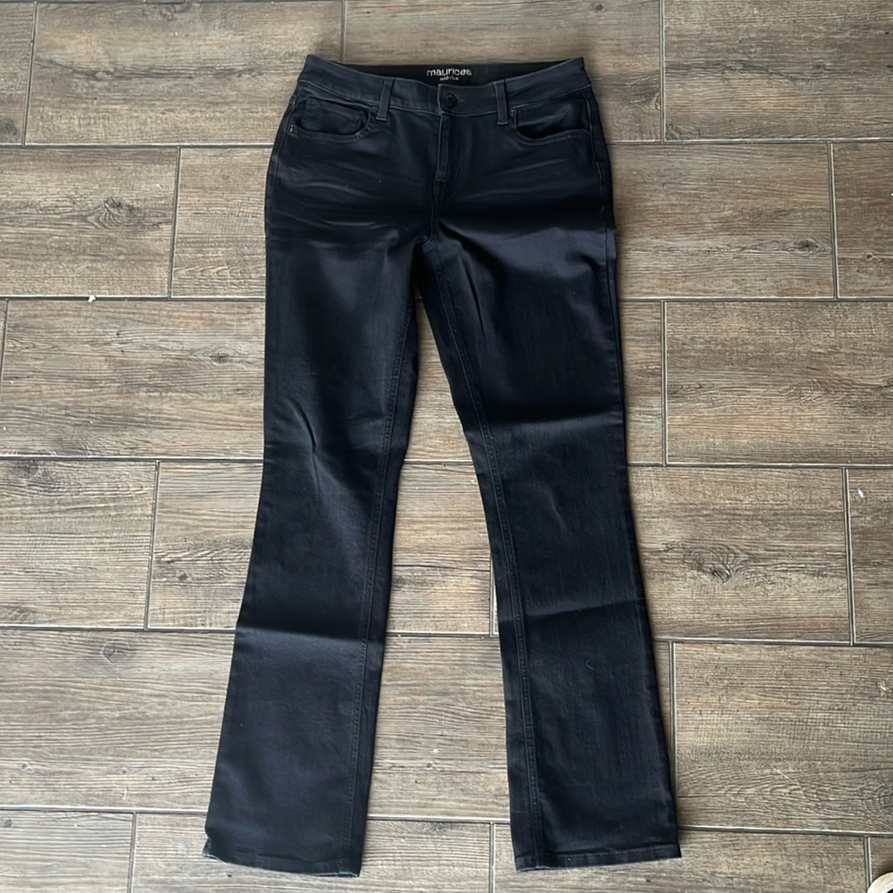 Black bootcut jeans